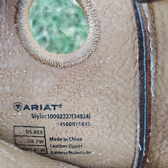 Ariat Tan Leather Boots